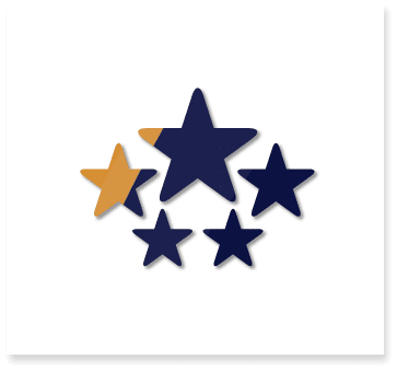 blue stars icon